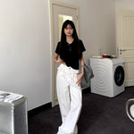 PAISLEY™ – Elegant Lace-Trimmed Wide-Leg Jeans