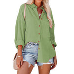 MADELYN | Casual Button Down Long Sleeve Blouse