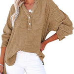 AYLA™ – Casual V-Neck Blouse