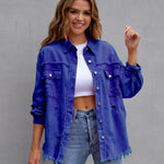 EUGENIA™ – Relaxed Drop Shoulder Collared Jacket