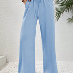NIKU™ - Casual Wide Leg Drawstring Pants