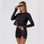 JIHYO™ - Casual Long Sleeve Round Neck Top