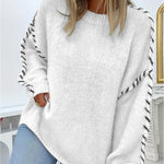 KALIYAH™ - Casual Round Neck Long Sleeve Sweater