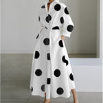 SOFER™ - Elegant Front Wrap Collared Maxi Dress