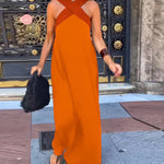 Dress with Crossed Cut