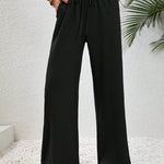 NIKU™ - Casual Wide Leg Drawstring Pants