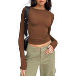JIHYO™ - Casual Long Sleeve Round Neck Top