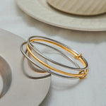 Timeless Two Tone Stacked Bracelet