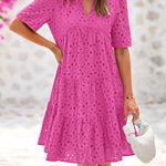 RICA™ - Chic Lace Ruffle Summer Dress