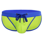 Men's Dual-Tone Swim Briefs with Removable Padding