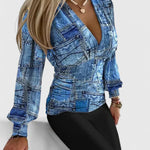 Loravine | Elegant V-Neck Top