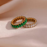 Crystals Simulant Gold Ring