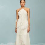 QUINTESSA™ - Elegant Halter Neck Lotus Summer Maxi Dress
