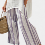 Wisdom | Comfortable Relaxed Blouse & Striped Bamboo Pants
