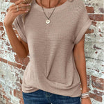 Audra | Waffle Knit Casual Tee