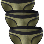 3 Pack Low Rise Soft Briefs With Support Pouch