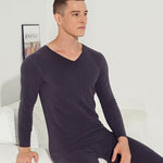 Fleece Lined Warm Men's Thermal Underwear Set