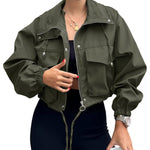 AGAPITA™ – Lightweight Zip-Up Cropped Jacket