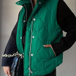 DARCY™ - Chic Lightweight Button-Up Puffer Vest
