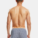 Plaid 100% Cotton Men's Soft Trunks