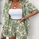 FANNIE™ – Simple Summer Floral Top and Shorts Set