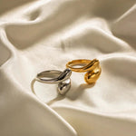 Radiant Teardrop Open Ring