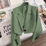 CORALIE™ - Sophisticated Cropped Blazer