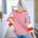 BAILEY™ – Lightweight Patchwork Batwing Top