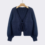 YERIEL™ - Cozy Vintage Chunky Tie-Front Long Sleeve