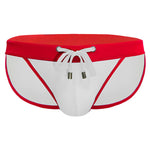 Men's Dual-Tone Swim Briefs with Removable Padding