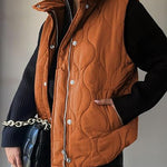 DARCY™ - Chic Lightweight Button-Up Puffer Vest