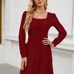 LYRA™ - Cozy Fall Babydoll Dress