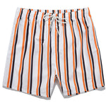 Men's Drawstring Leisure Striped Swim Shorts