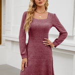 LYRA™ - Cozy Fall Babydoll Dress