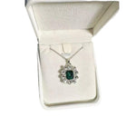 Vintage Emerald Crystal Necklace