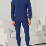 Fleece Lined Warm Men's Thermal Underwear Set