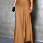 FIONA™ - Satin High-Waist Skirt