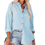 MADELYN | Casual Button Down Long Sleeve Blouse