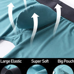 Men's Separate Big Pouch Long Boxer Briefs
