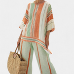 Una | Elegant Asymmetrical Top & Wide-Leg Pants