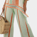 Una | Elegant Asymmetrical Top & Wide-Leg Pants