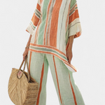Una | Elegant Asymmetrical Top & Wide-Leg Pants
