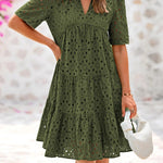 RICA™ - Chic Lace Ruffle Summer Dress