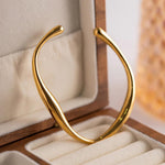 Timeless Luxe Spiral Gold Bangle