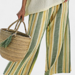 Lilibet | Sophisticated Top & Striped Linen Pants