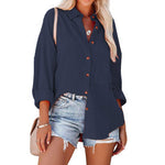 MADELYN | Casual Button Down Long Sleeve Blouse