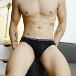 2 Pack Men's Trendy Seamless Waistband Ultra-Soft Fabric Stay-Put Fit Briefs