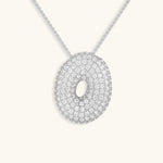 Bubble Initial Crystals Necklace