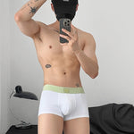 3 Pack Men's Ultra-Soft Modal Seamless Comfort Comfy Waistband Trunks