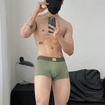 3 Pack Men's Ultra-Soft Modal Seamless Comfort Comfy Waistband Trunks